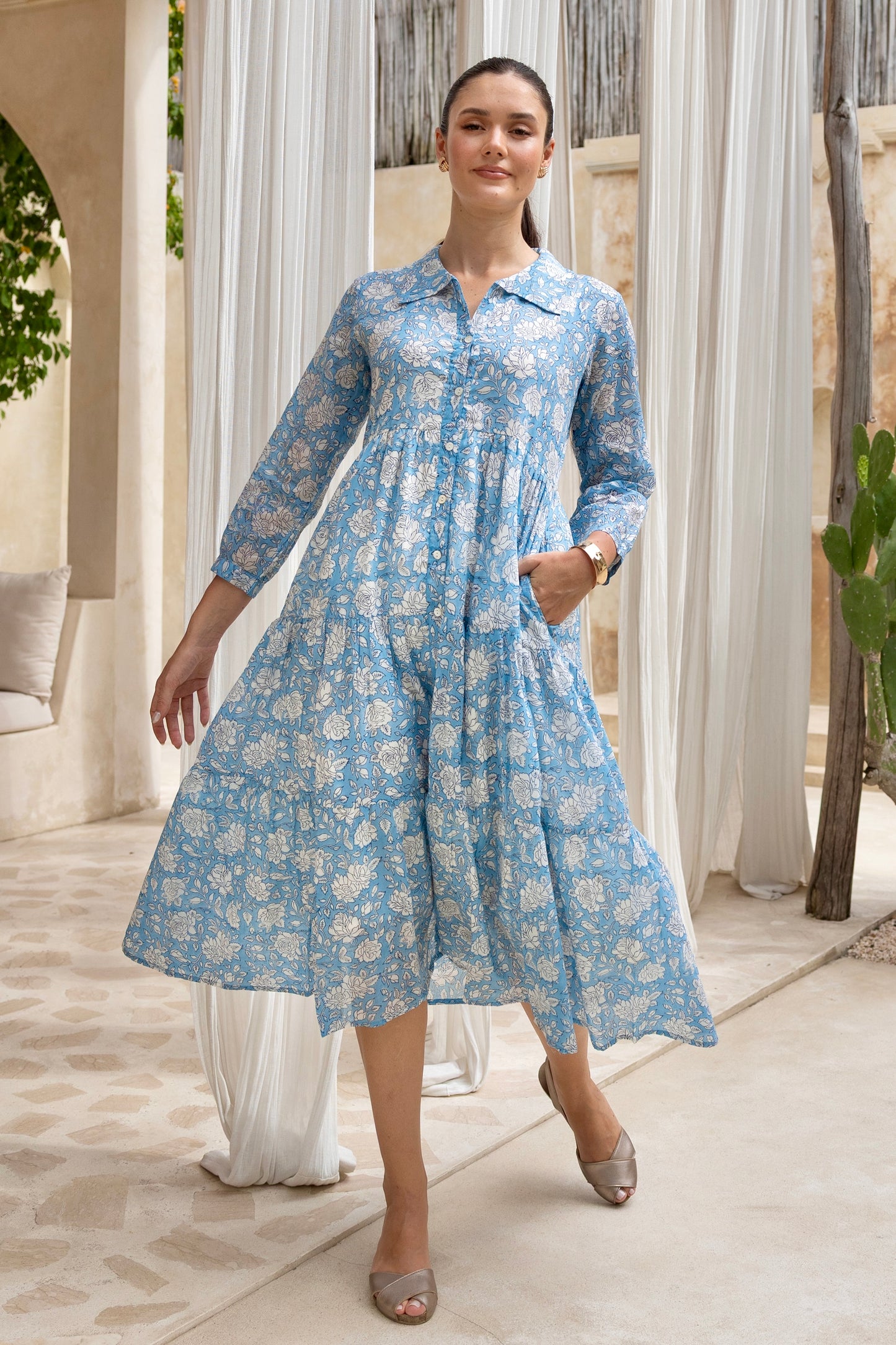 Aster Blue Dress