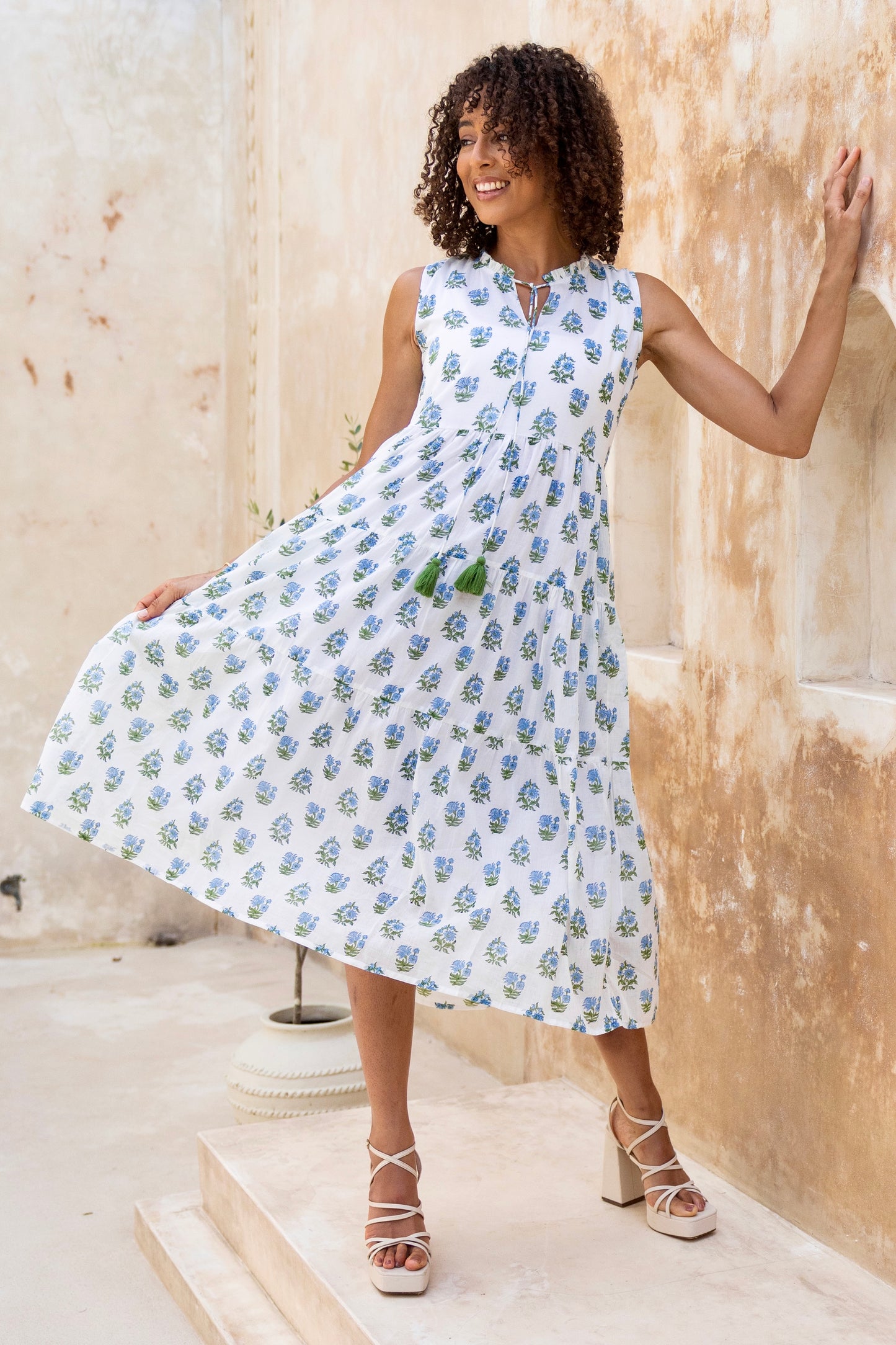Begonia Blue Butta Dress