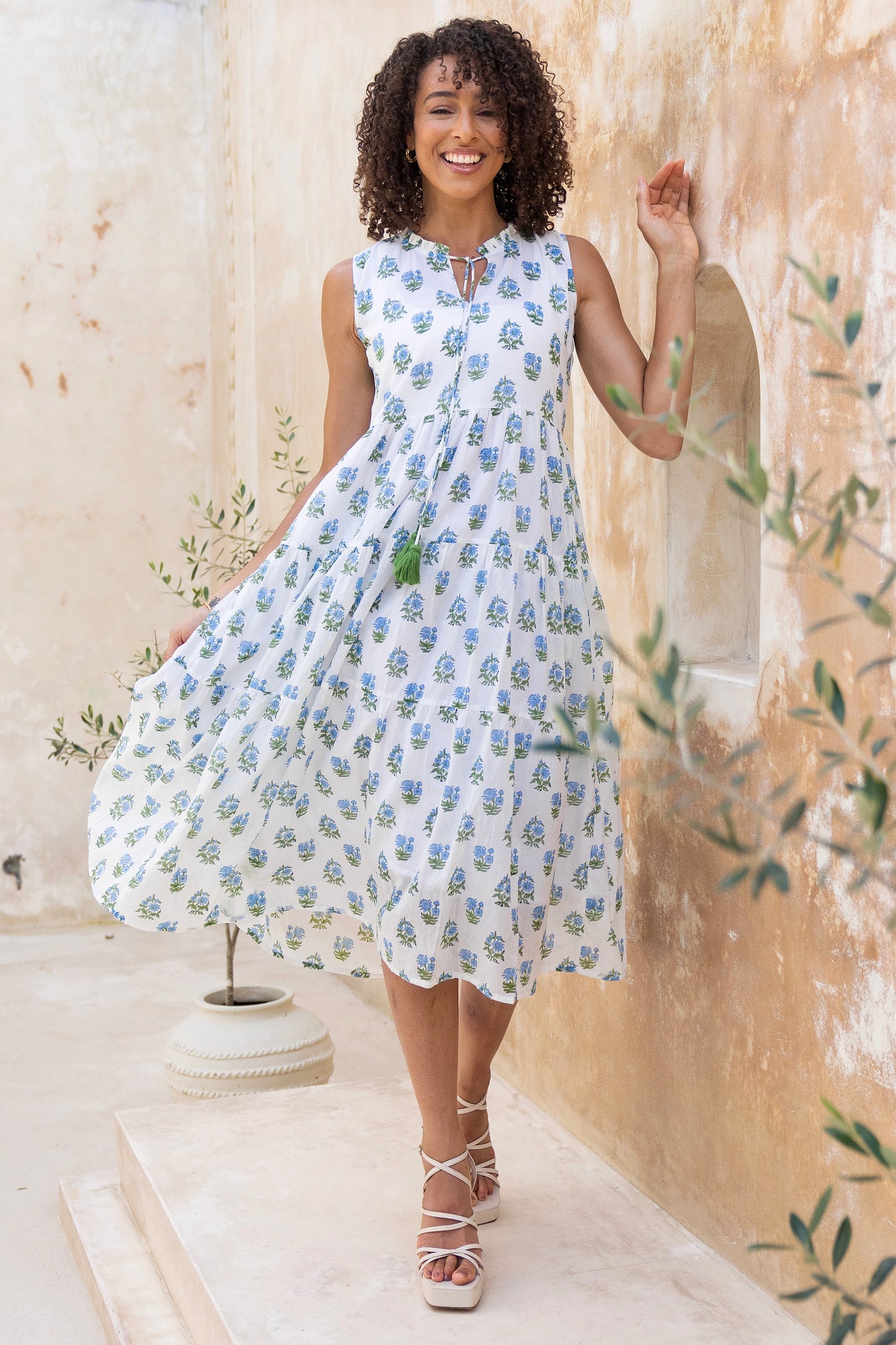 Begonia Blue Butta Dress