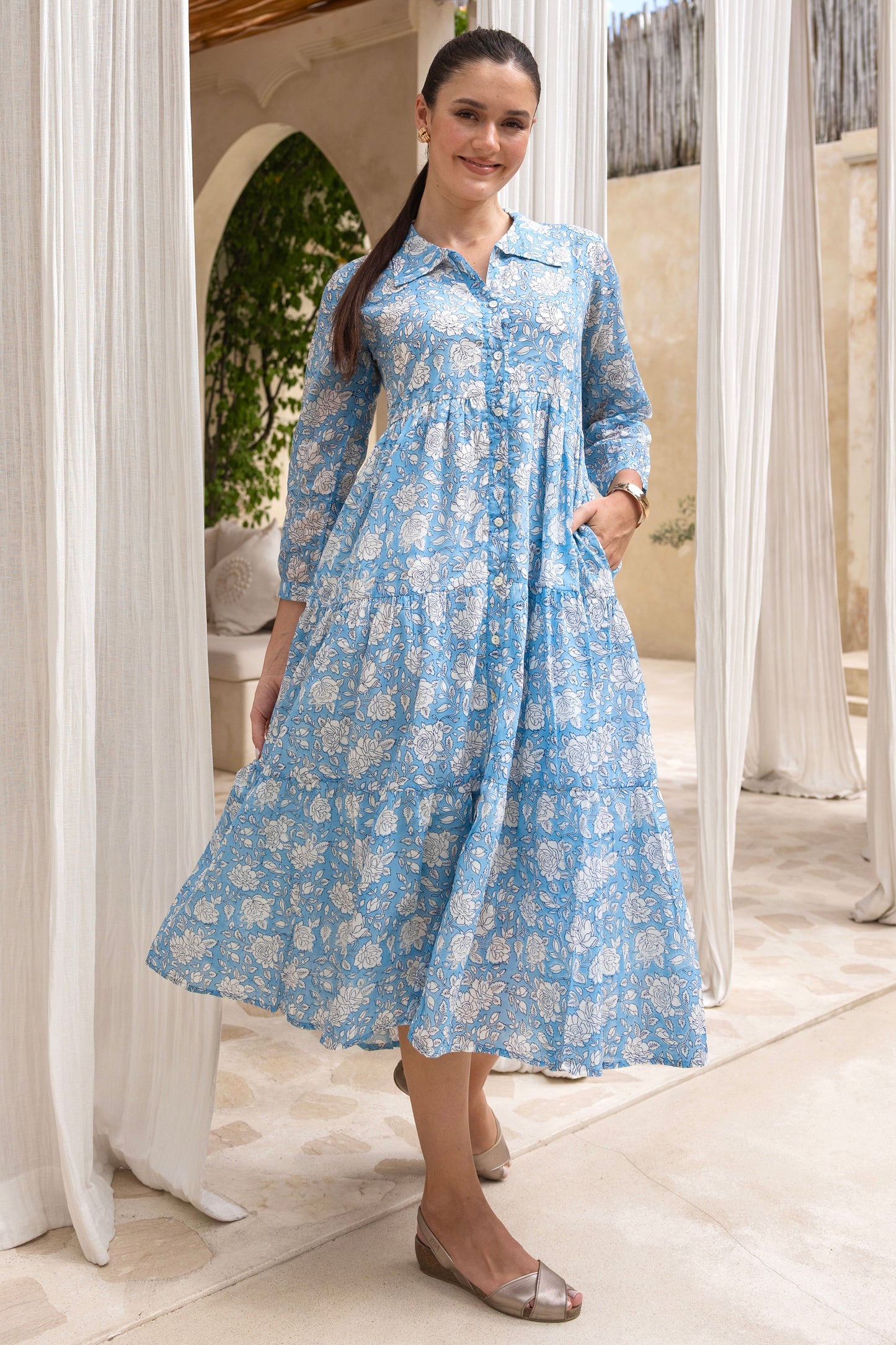 Aster Blue Dress