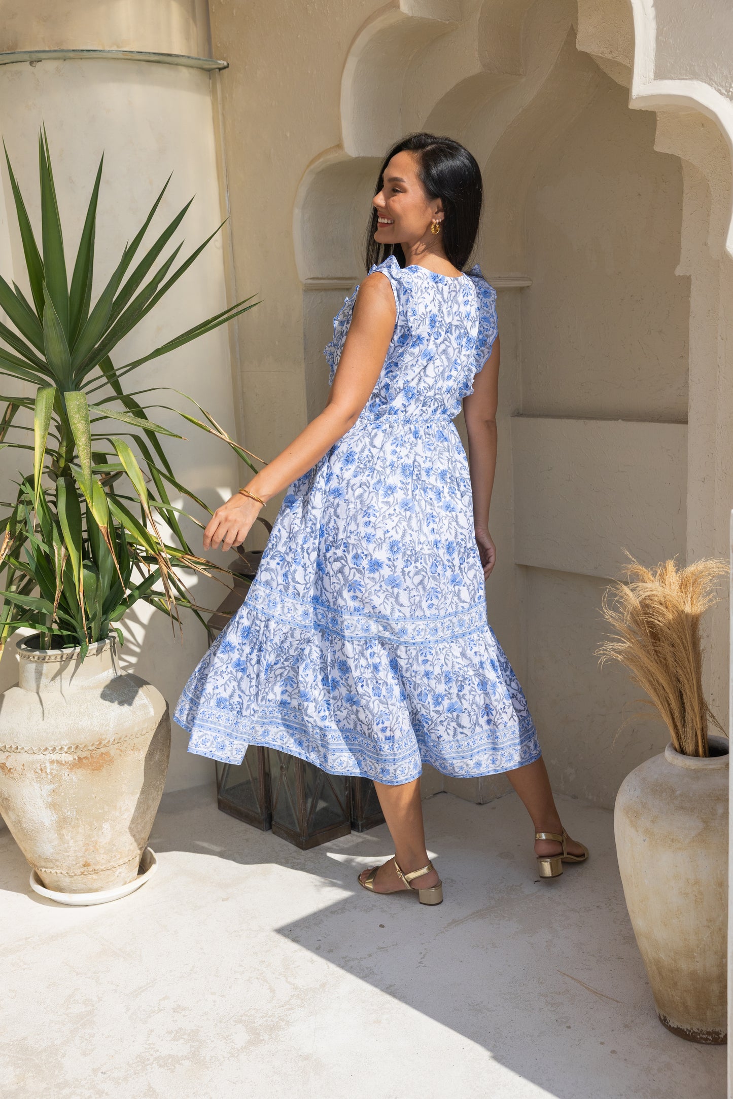 Jasmine Dress in Periwinkle Blue