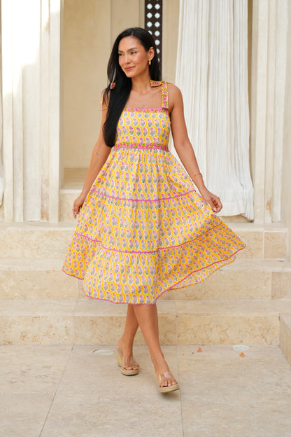 Daisy Dress in Sunrise Yellow