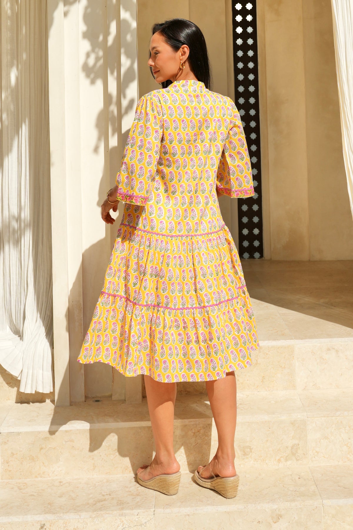 Neroli Dress in Sunrise Yellow