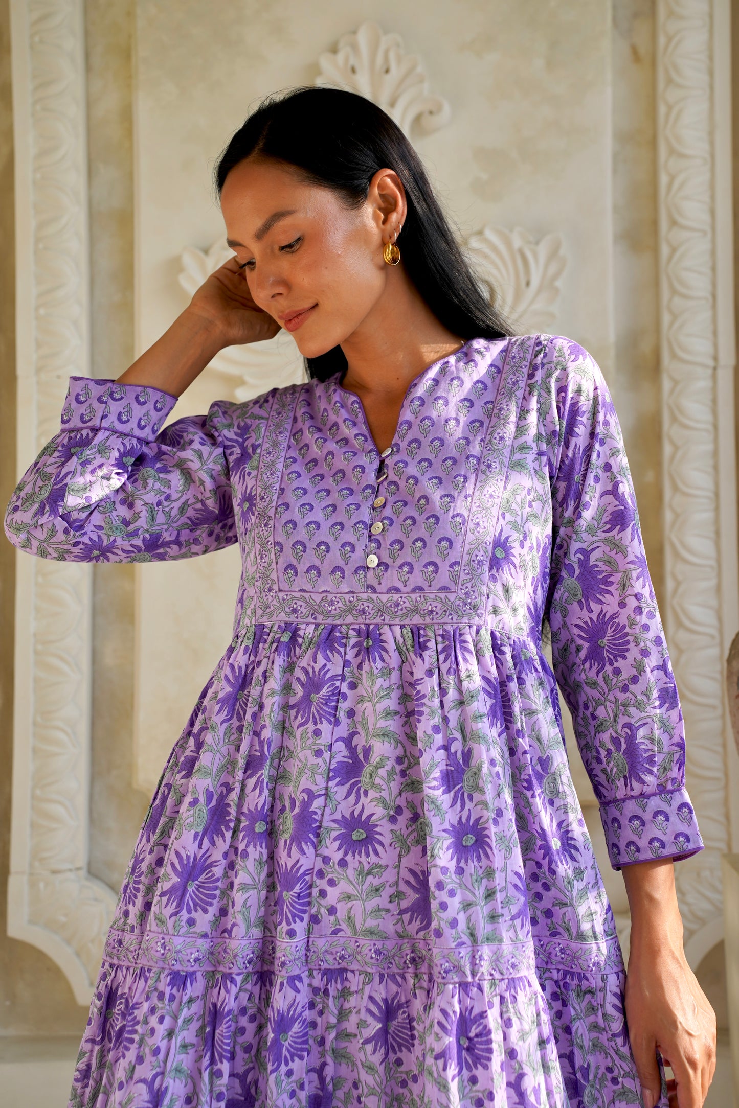Wisteria Dress in Lilac Mist