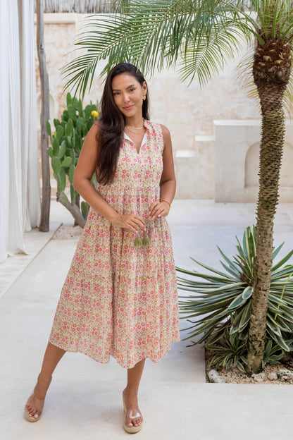 Begonia Pink Flower Dress