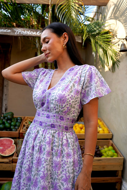 Olivia Dress in Lilac Mist