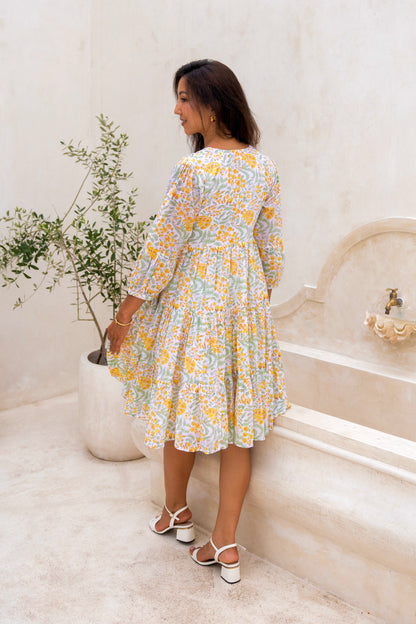 Senna Dress in Citrus Bloom