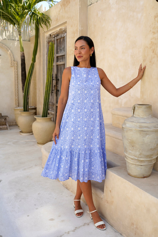 Heather Dress in Moonlit Garden
