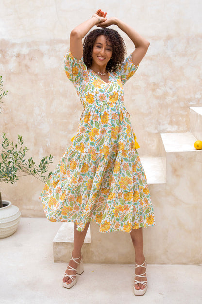 Amaryllis Yellow Dress