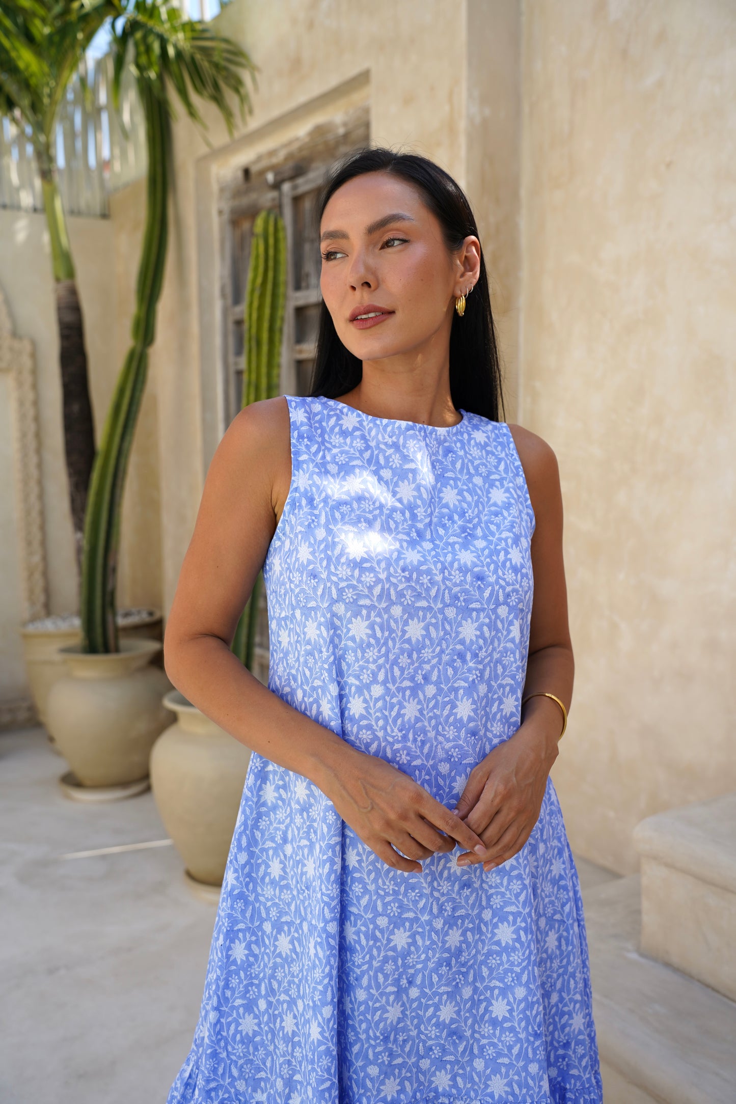 Heather Dress in Moonlit Garden