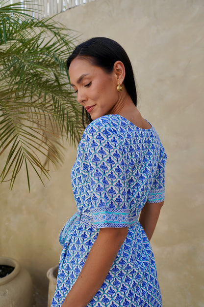 Cypress Dress in Indigo Arches