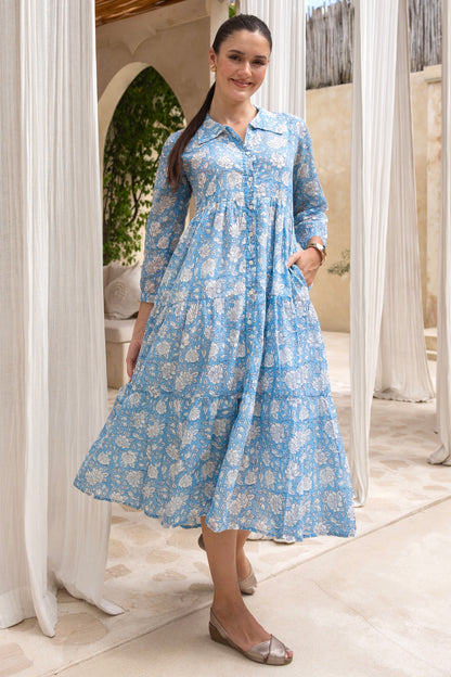 Aster Blue Dress