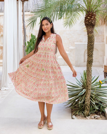 Begonia Dress in Peach Blossom
