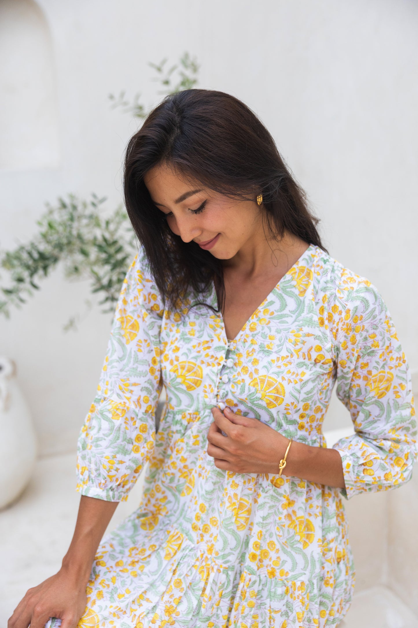 Senna Dress in Citrus Bloom