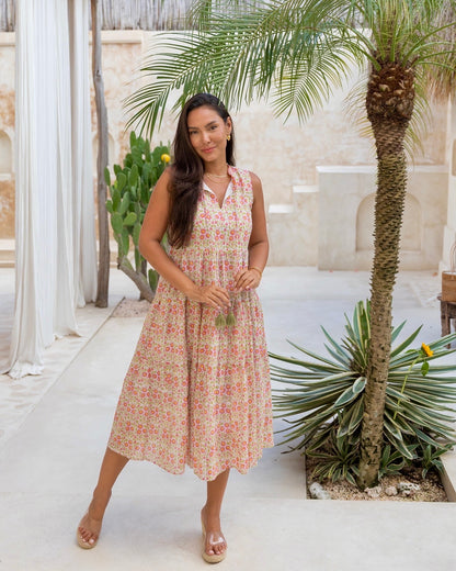 Begonia Dress in Peach Blossom