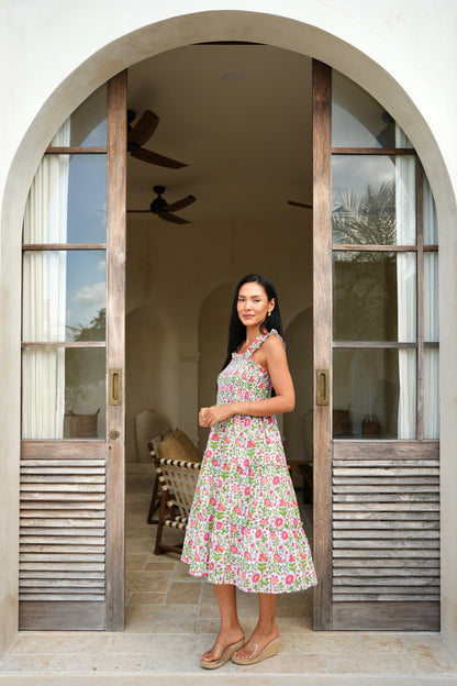 Cherry Dress in Tropical Garden