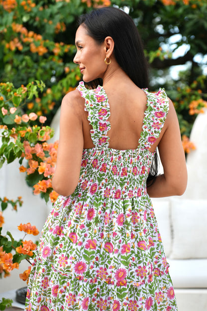 Cherry Dress in Tropical Garden