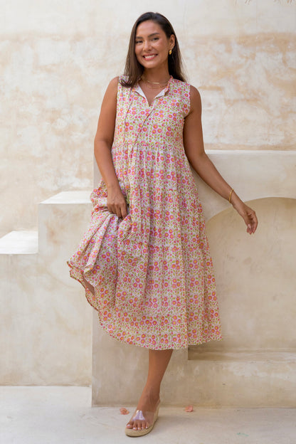 Begonia Pink Flower Dress