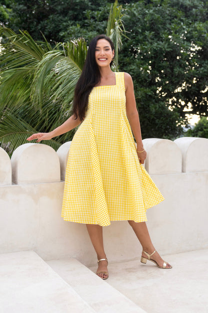 Holly Dress in Lemon Sorbet