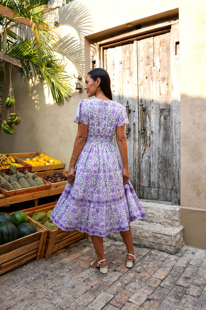 Olivia Dress in Lilac Mist