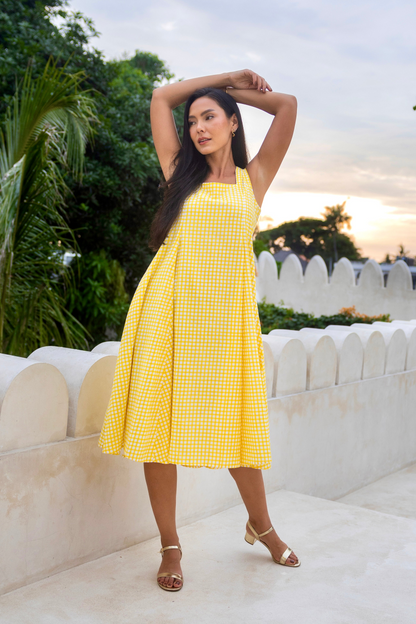 Holly Dress in Lemon Sorbet