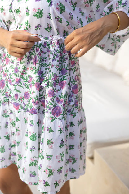 Viola Dress in Lavender Bloom