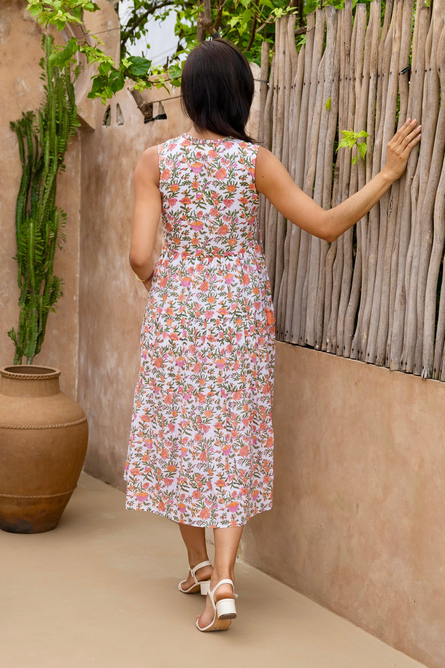 Begonia Dress in Blush Coral