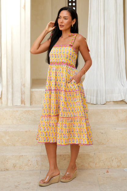 Daisy Dress in Sunrise Yellow