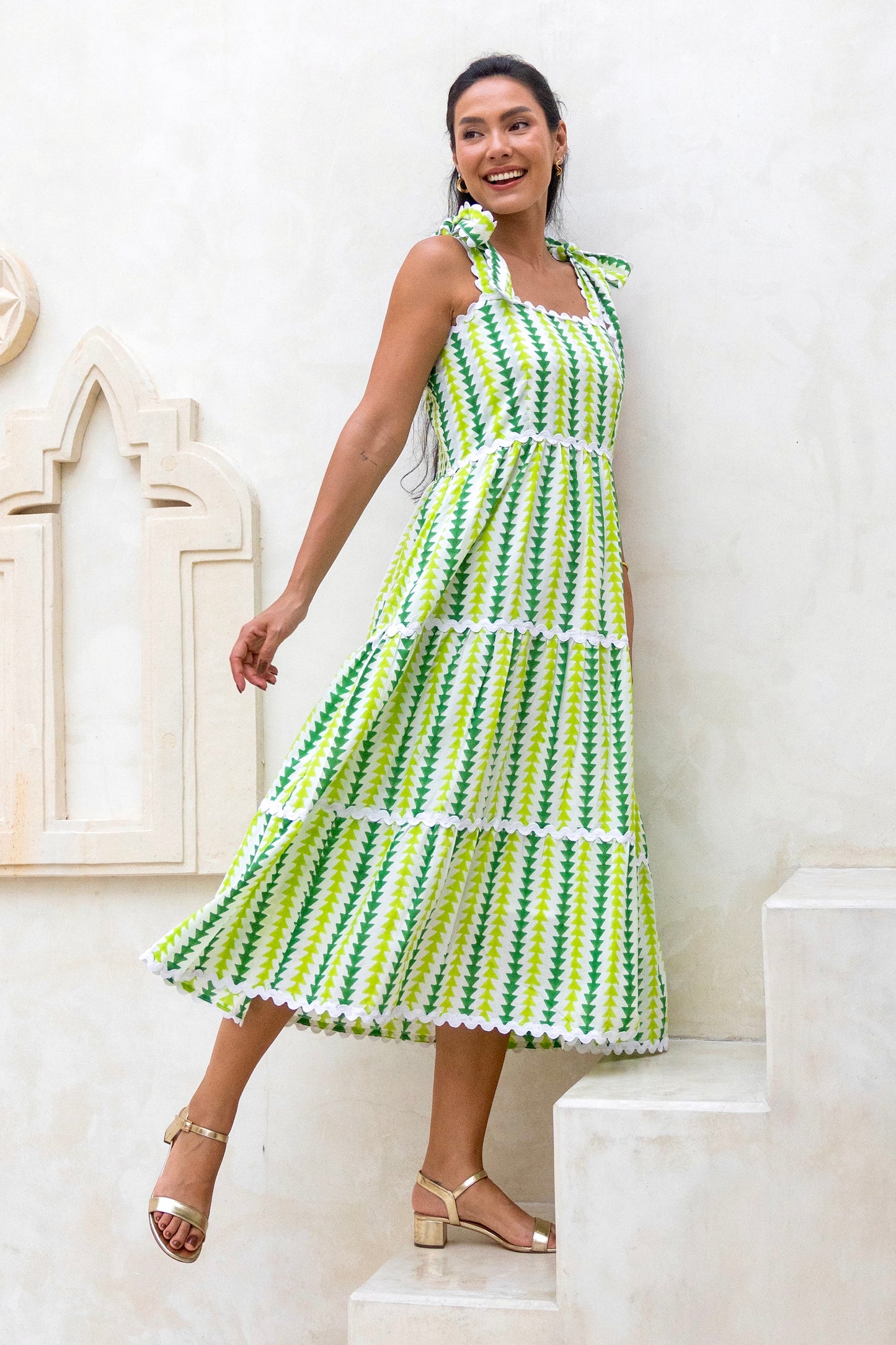 Daisy Dress in green