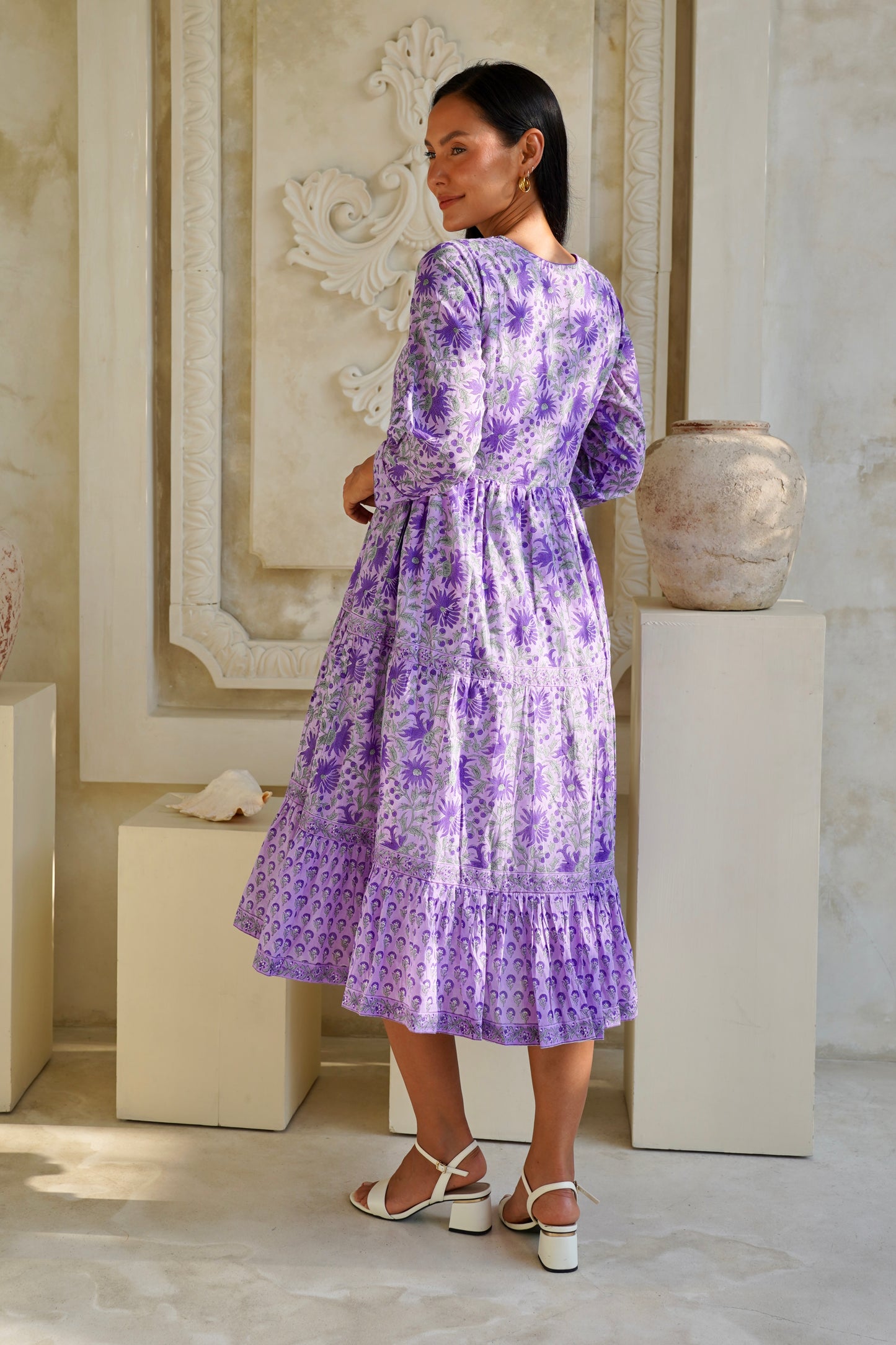 Wisteria Dress in Lilac Mist