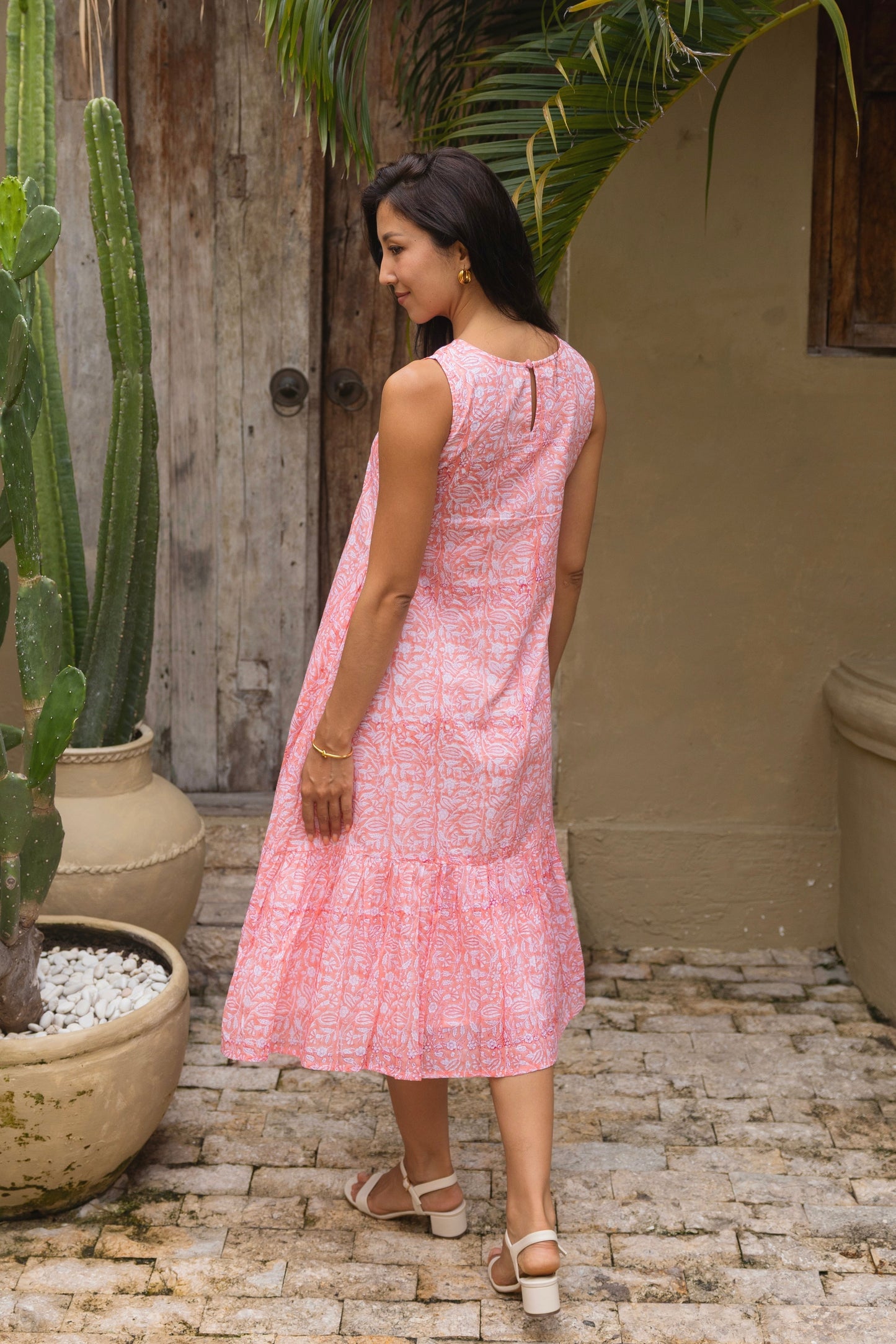 Heather Dress in Peach