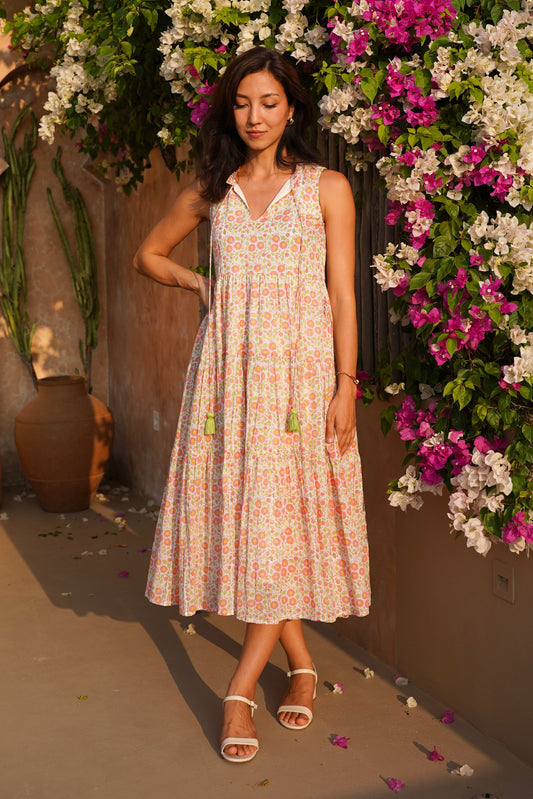 Begonia Dress in Peach Blossom