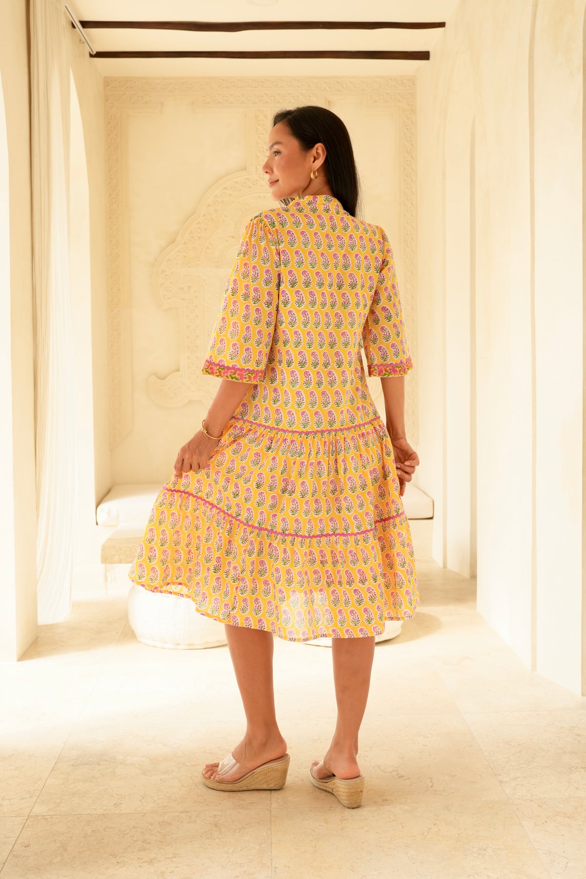 Neroli Dress in Sunrise Yellow